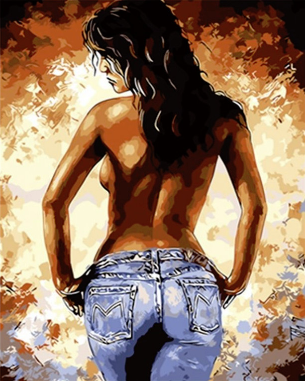 Amparo Miranda® Malování podle čísel Žena v džínách