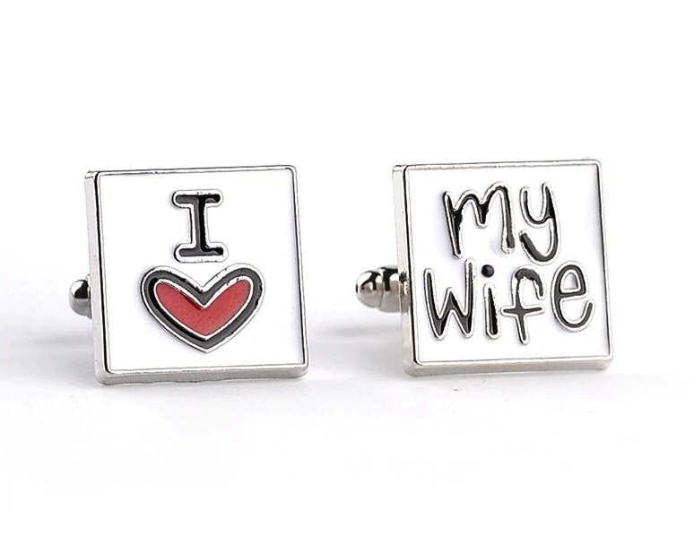 Manžetové knoflíčky I love my wife Manžetové knoflíčky I love my wife